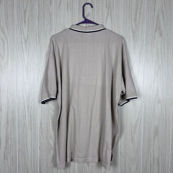 VTG Y2K Dynasty Men’s Houston Texans Navy and Cream Short Sleeve Polo Set, XXL - Picture 9 of 13